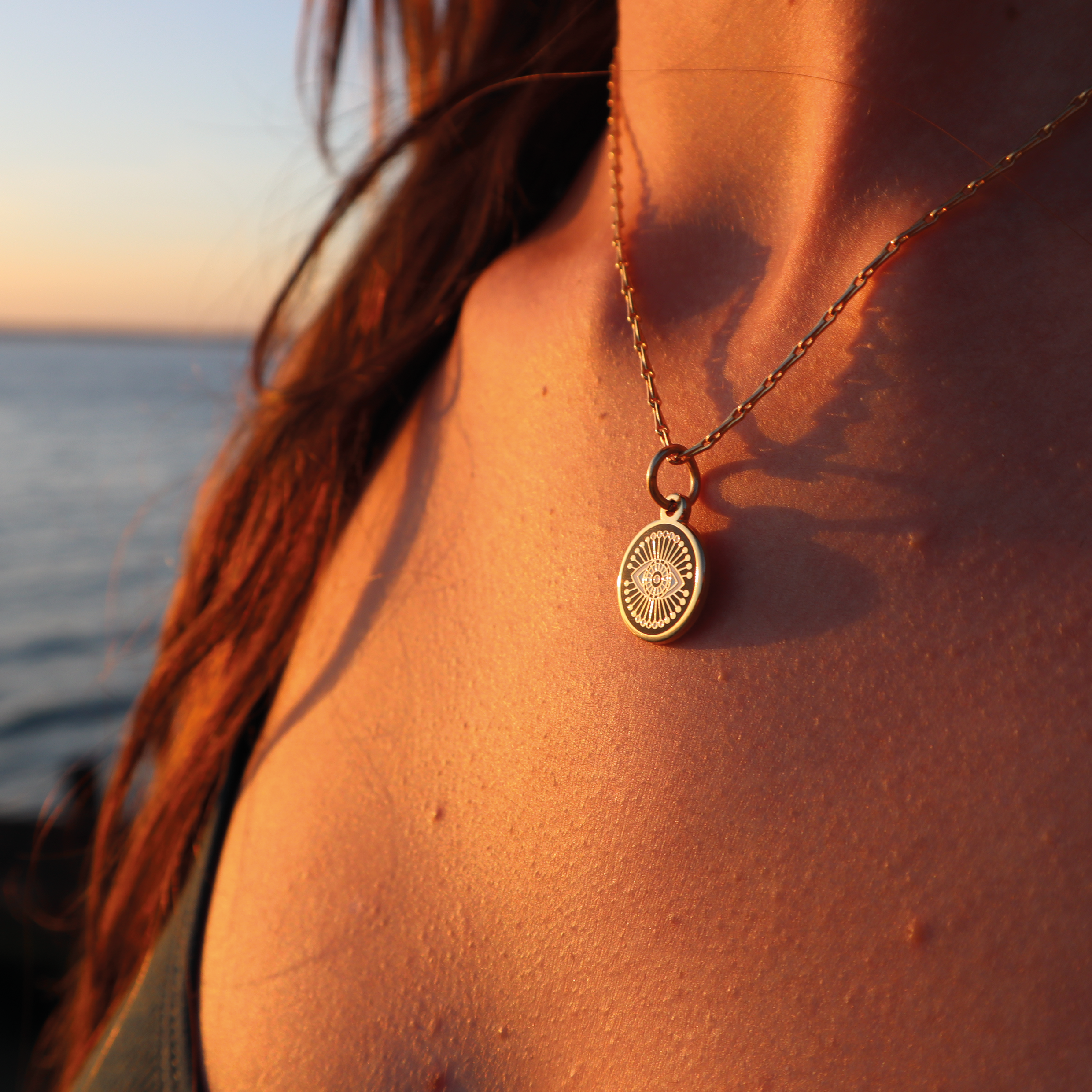 All seeing eye gold 2025 pendant